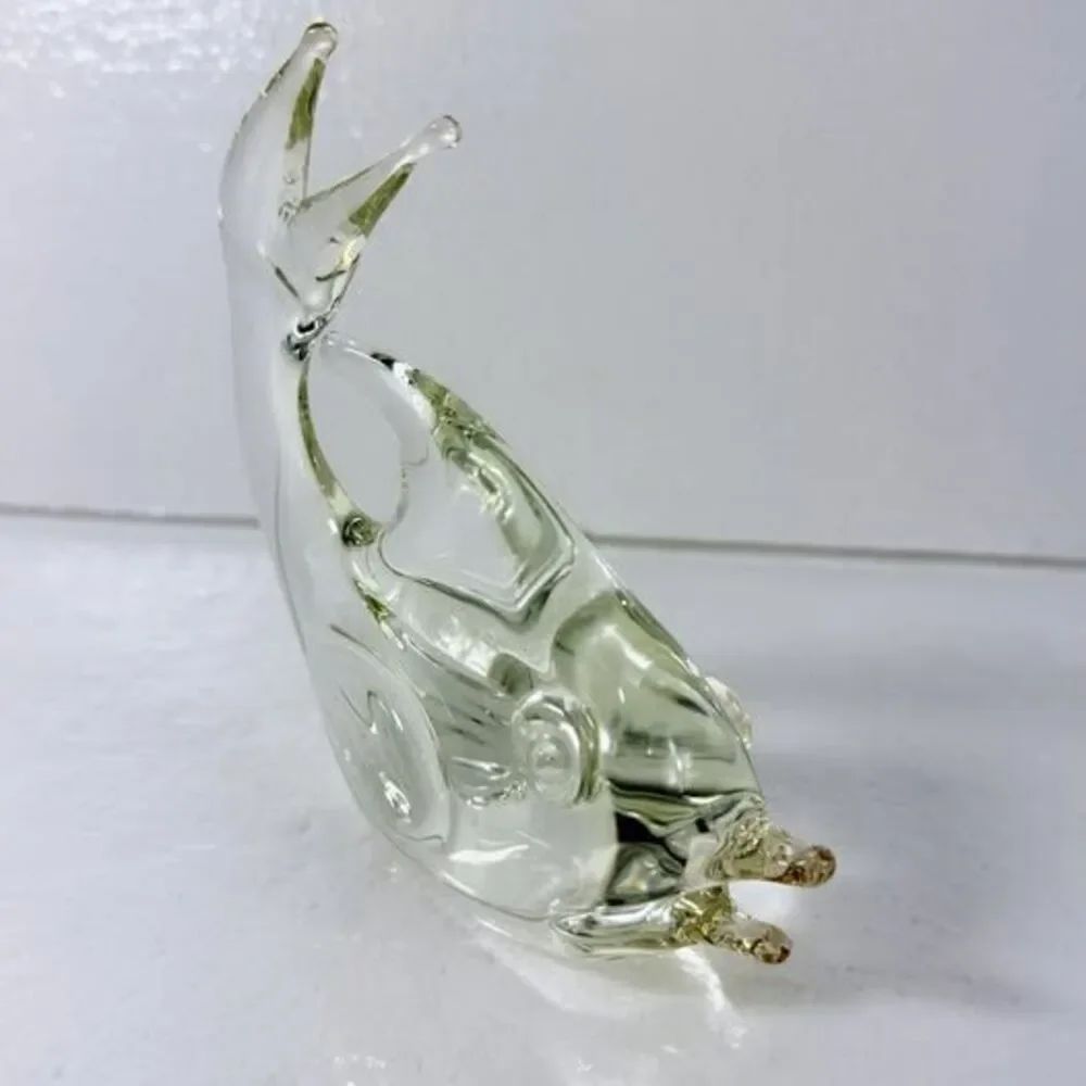 Vintage Clear Art Glass Fish Figurine